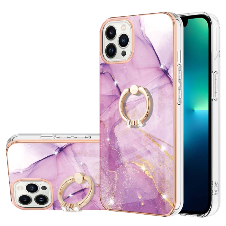 For iPhone 15 Pro Electroplating Marble Pattern IMD TPU Shockproof Case with Ring Holder(Purple 001)
For iPhone 15 Pro Electroplating Marble Pattern IMD TPU Shockproof Case with Ring Holder(Purple 001)