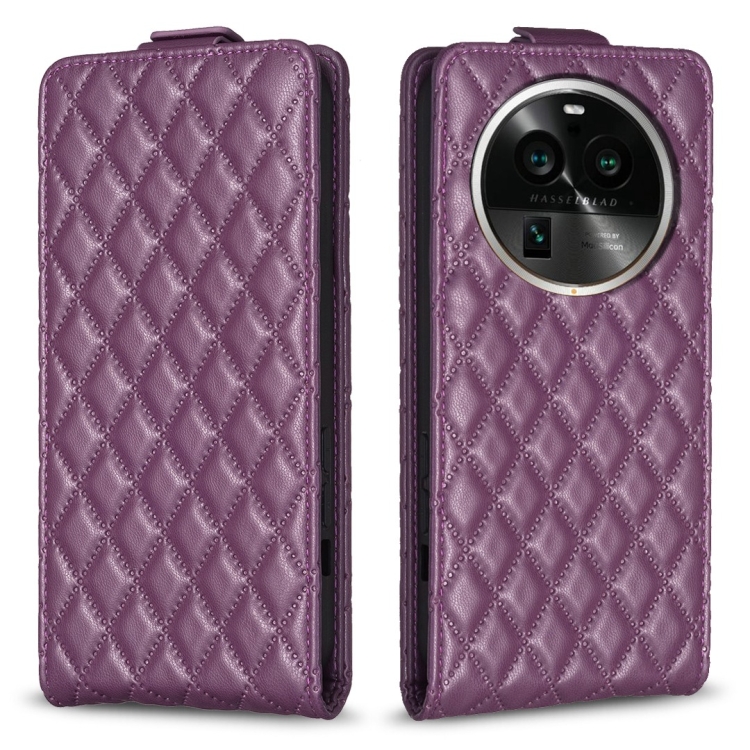For OPPO Find X6 Pro Diamond Lattice Vertical Flip Leather Phone Case(Dark Purple)
For OPPO Find X6 Pro Diamond Lattice Vertical Flip Leather Phone Case(Dark Purple)