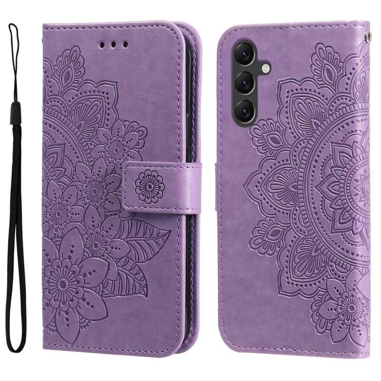 For Samsung Galaxy A15 7-petal Flowers Embossing Leather Phone Case(Light Purple)
For Samsung Galaxy A15 7-petal Flowers Embossing Leather Phone Case(Light Purple)