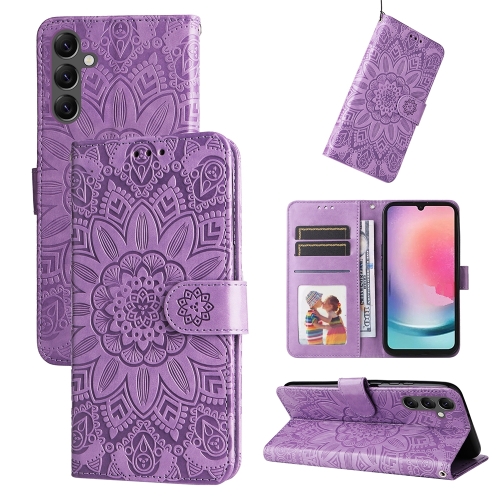 For Samsung Galaxy A25 5G Global Embossed Sunflower Leather Phone Case(Purple)
For Samsung Galaxy A25 5G Global Embossed Sunflower Leather Phone Case(Purple)