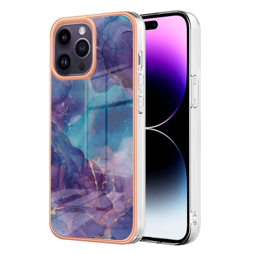 For iPhone 15 Pro Max Electroplating Marble Dual-side IMD Phone Case(Purple 016)
For iPhone 15 Pro Max Electroplating Marble Dual-side IMD Phone Case(Purple 016)