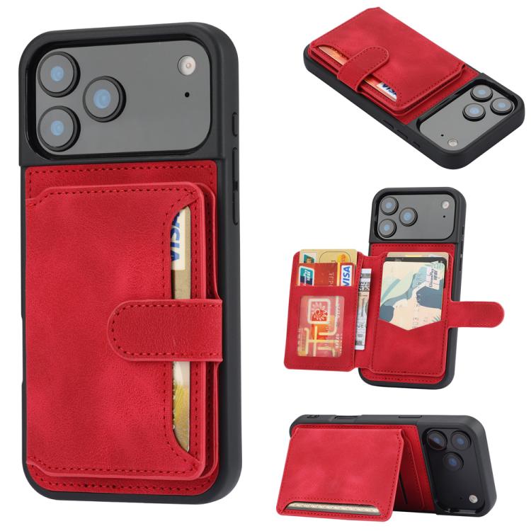 For iPhone 17 Pro Skin Feel Dream RFID Anti-theft PU Card Bag Phone Case(Red)
For iPhone 17 Pro Skin Feel Dream RFID Anti-theft PU Card Bag Phone Case(Red)