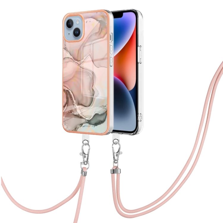 For iPhone 15 Plus Electroplating Marble Dual-side IMD Phone Case with Lanyard(Rose Gold 015)
For iPhone 15 Plus Electroplating Marble Dual-side IMD Phone Case with Lanyard(Rose Gold 015)