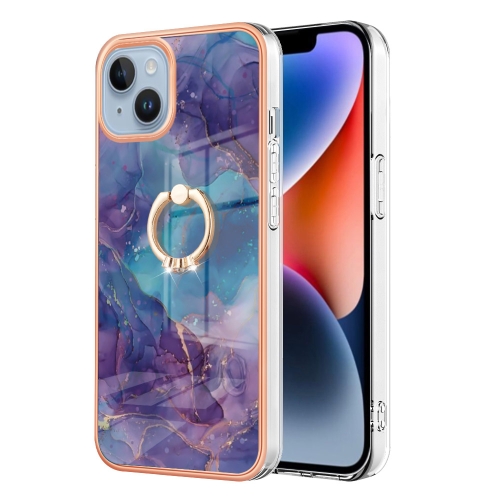 For iPhone 15 Electroplating Marble Dual-side IMD Phone Case with Ring(Purple 016)
For iPhone 15 Electroplating Marble Dual-side IMD Phone Case with Ring(Purple 016)