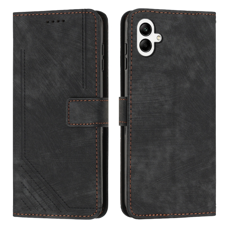 For Samsung Galaxy A05 Skin Feel Stripe Pattern Leather Phone Case with Long Lanyard(Black)
For Samsung Galaxy A05 Skin Feel Stripe Pattern Leather Phone Case with Long Lanyard(Black)