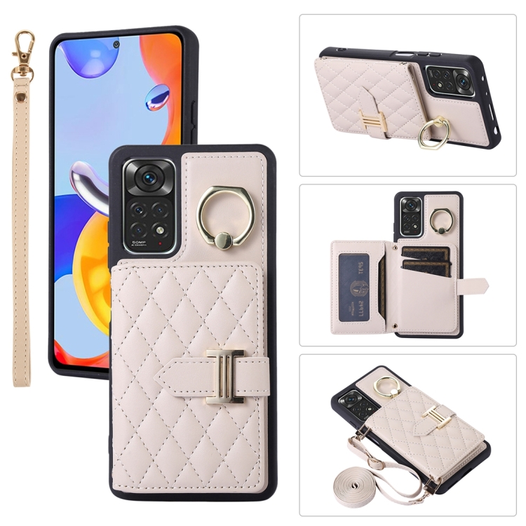 For Xiaomi Redmi Note 11 Horizontal Card Bag Ring Holder Phone Case with Dual Lanyard(Beige)
For Xiaomi Redmi Note 11 Horizontal Card Bag Ring Holder Phone Case with Dual Lanyard(Beige)