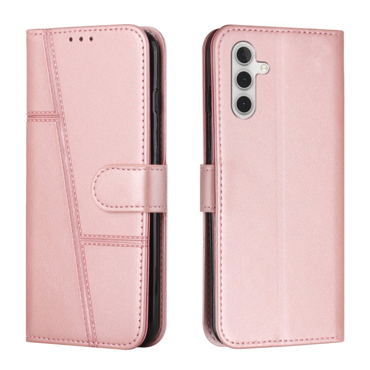 For Samsung Galaxy A35 Stitching Calf Texture Buckle Leather Phone Case(Rose Gold)
For Samsung Galaxy A35 Stitching Calf Texture Buckle Leather Phone Case(Rose Gold)