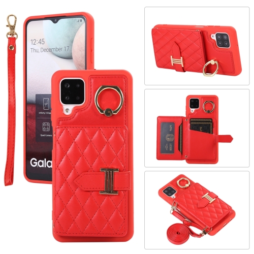 For Samsung Galaxy A12 Horizontal Card Bag Ring Holder Phone Case with Dual Lanyard(Red)
For Samsung Galaxy A12 Horizontal Card Bag Ring Holder Phone Case with Dual Lanyard(Red)
