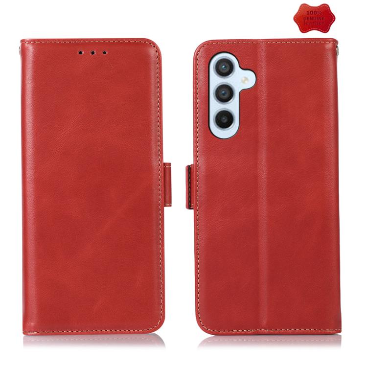 For Samsung Galaxy S26 5G Crazy Horse Top Layer Cowhide Leather Phone Case(Red)
For Samsung Galaxy S26 5G Crazy Horse Top Layer Cowhide Leather Phone Case(Red)
