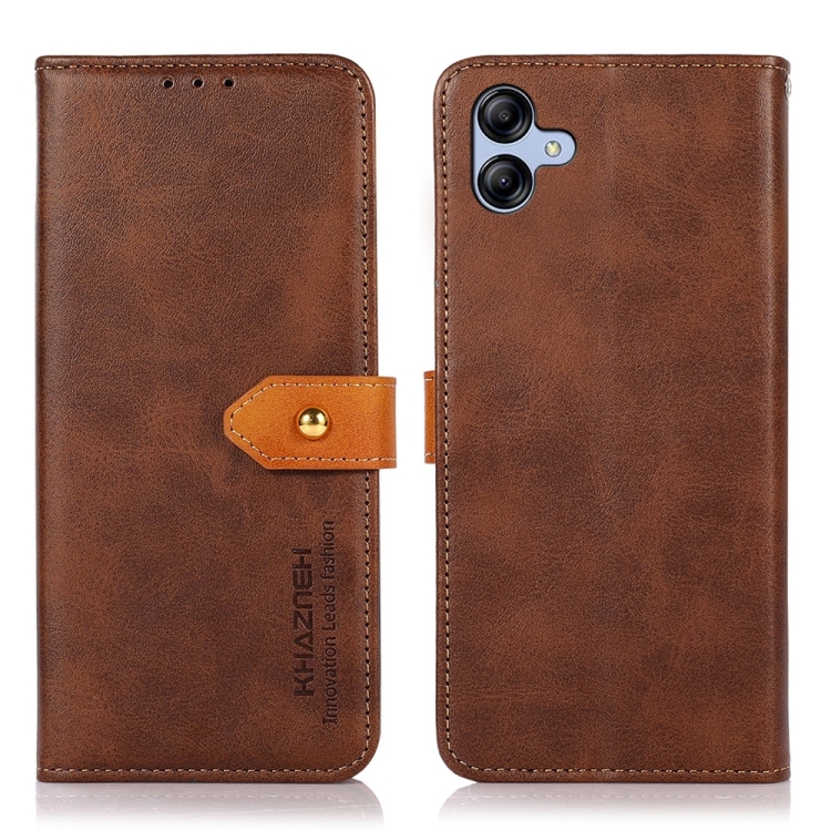 For Samsung Galaxy A05 4G KHAZNEH Dual-color Cowhide Texture Flip Leather Phone Case(Brown)
For Samsung Galaxy A05 4G KHAZNEH Dual-color Cowhide Texture Flip Leather Phone Case(Brown)