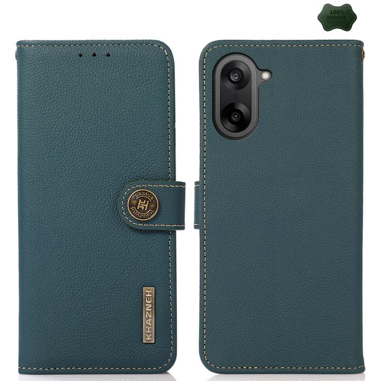 For OnePlus Nord CE5 / Ace 5 Racing KHAZNEH Custer Genuine Leather RFID Phone Case(Green)
For OnePlus Nord CE5 / Ace 5 Racing KHAZNEH Custer Genuine Leather RFID Phone Case(Green)