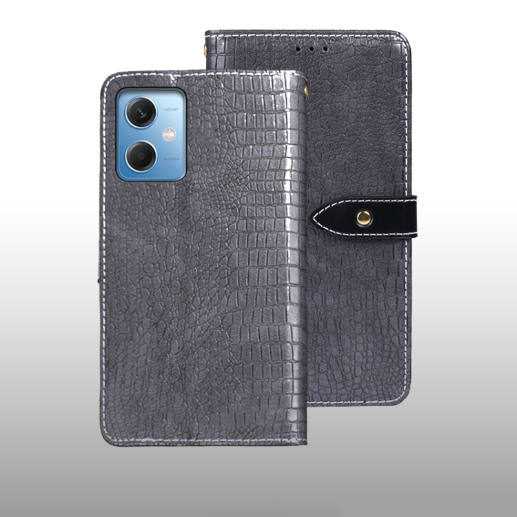 For Xiaomi Redmi Note 12 4G Global idewei Crocodile Texture Leather Phone Case(Grey)
For Xiaomi Redmi Note 12 4G Global idewei Crocodile Texture Leather Phone Case(Grey)