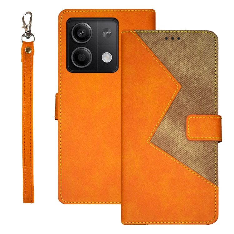 For Xiaomi Redmi Note 13 5G idewei Two-color Splicing Leather Phone Case(Orange)
For Xiaomi Redmi Note 13 5G idewei Two-color Splicing Leather Phone Case(Orange)