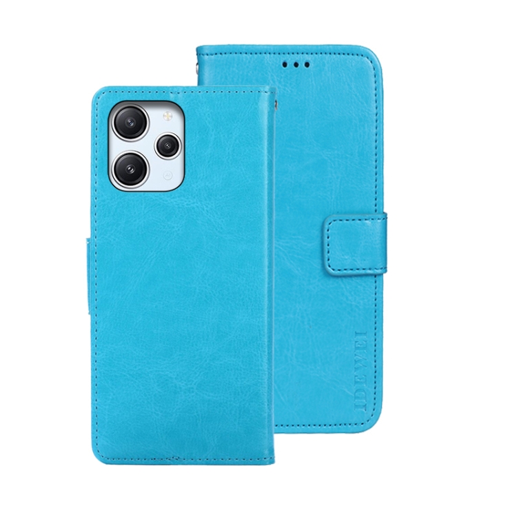 For Xiaomi Redmi 12 4G idewei Crazy Horse Texture Leather Phone Case(Sky Blue)
For Xiaomi Redmi 12 4G idewei Crazy Horse Texture Leather Phone Case(Sky Blue)