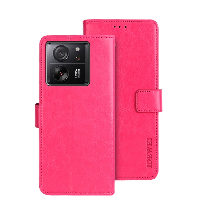 For Xiaomi 13T / 13T Pro idewei Crazy Horse Texture Leather Phone Case(Rose Red)
For Xiaomi 13T / 13T Pro idewei Crazy Horse Texture Leather Phone Case(Rose Red)