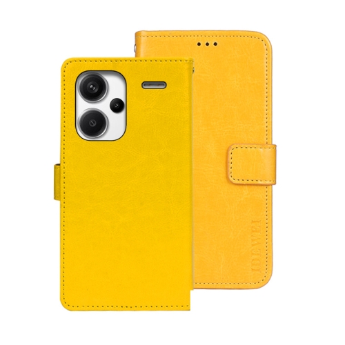 For Xiaomi Redmi Note 13 Pro+ 5G idewei Crazy Horse Texture Leather Phone Case(Yellow)
For Xiaomi Redmi Note 13 Pro+ 5G idewei Crazy Horse Texture Leather Phone Case(Yellow)