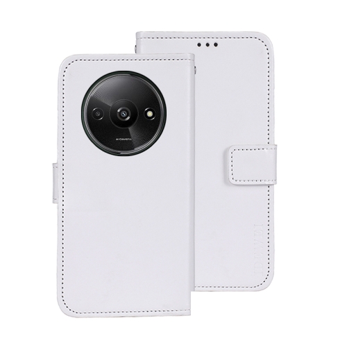 

For Xiaomi Redmi A3 4G idewei Crazy Horse Texture Leather Phone Case(White)