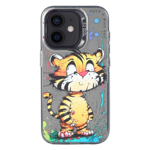 

For iPhone 11 Animal Pattern Oil Painting Series PC + TPU Phone Case(Colorful Tiger)