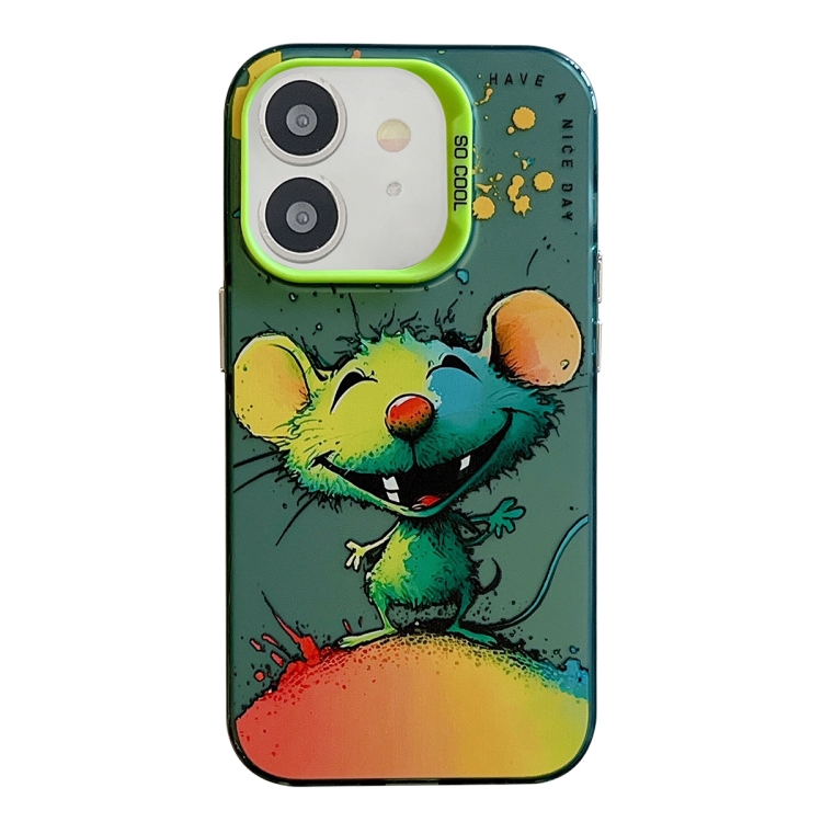 For iPhone 12 Animal Pattern Oil Painting Series PC + TPU Phone Case(Happy Mouse)
For iPhone 12 Animal Pattern Oil Painting Series PC + TPU Phone Case(Happy Mouse)