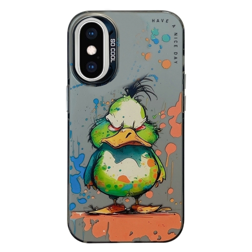 For iPhone XS Max Animal Pattern Oil Painting Series PC + TPU Phone Case(Wrath Duck)
For iPhone XS Max Animal Pattern Oil Painting Series PC + TPU Phone Case(Wrath Duck)