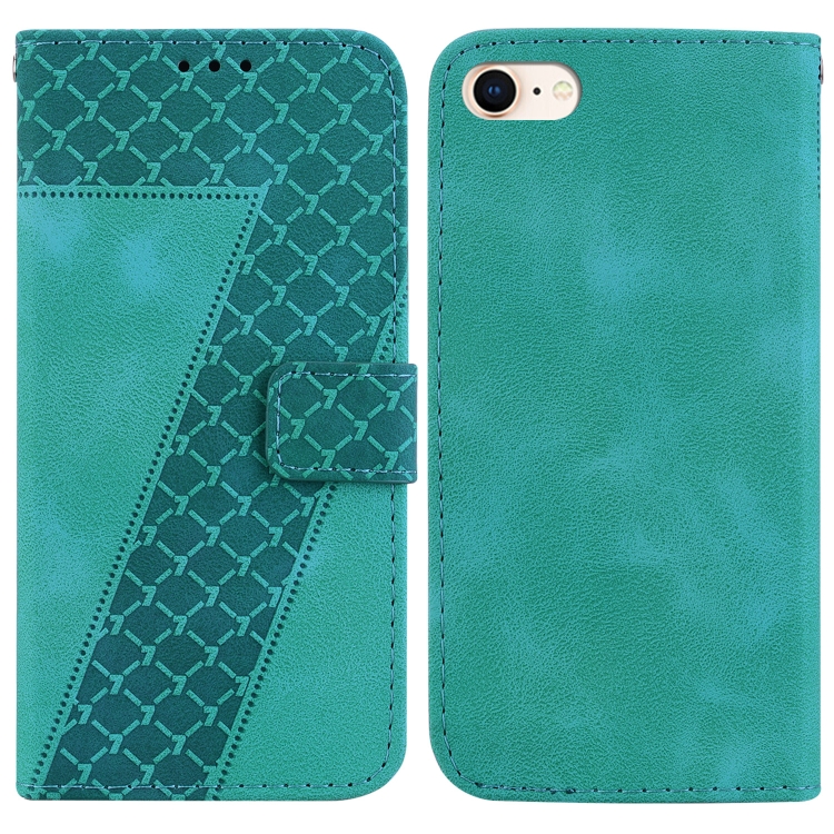 For iPhone SE 2022/SE 2020/8/7 Seven-shaped Embossed Leather Phone Case(Green)
For iPhone SE 2022/SE 2020/8/7 Seven-shaped Embossed Leather Phone Case(Green)
