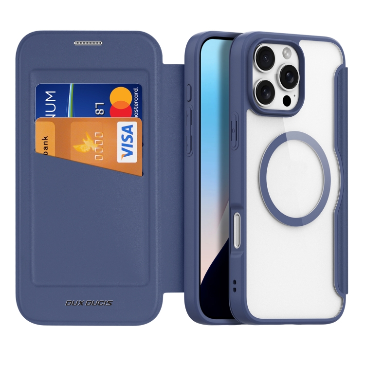 For iPhone 16 Pro DUX DUCIS Skin X Pro Series Magsafe PC + TPU Phone Leather Case(Blue)
For iPhone 16 Pro DUX DUCIS Skin X Pro Series Magsafe PC + TPU Phone Leather Case(Blue)