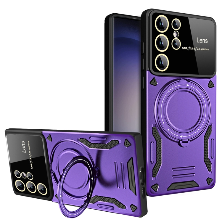 For Samsung Galaxy S23 Ultra 5G Large Window MagSafe Holder Phone Case(Purple)
For Samsung Galaxy S23 Ultra 5G Large Window MagSafe Holder Phone Case(Purple)
