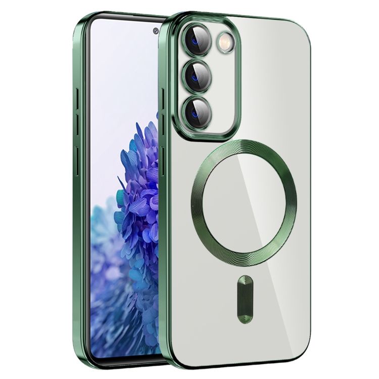 For Samsung Galaxy S20 FE CD Texture Plating TPU MagSafe Phone Case with Lens Film(Dark Green)
For Samsung Galaxy S20 FE CD Texture Plating TPU MagSafe Phone Case with Lens Film(Dark Green)