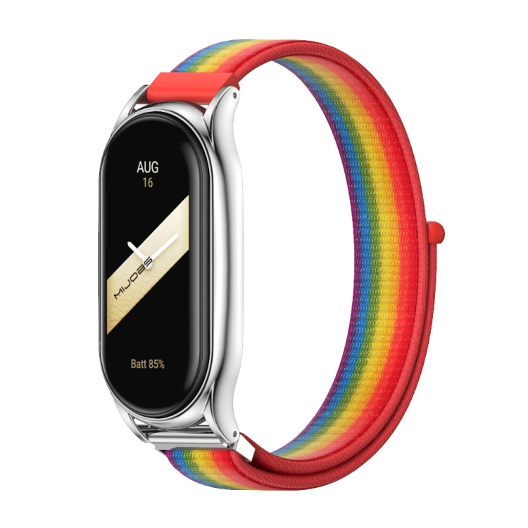 For Xiaomi Mi Band 8 Mijobs Plus Case Breathable Nylon Loop Watch Band(Rainbow Silver)
For Xiaomi Mi Band 8 Mijobs Plus Case Breathable Nylon Loop Watch Band(Rainbow Silver)