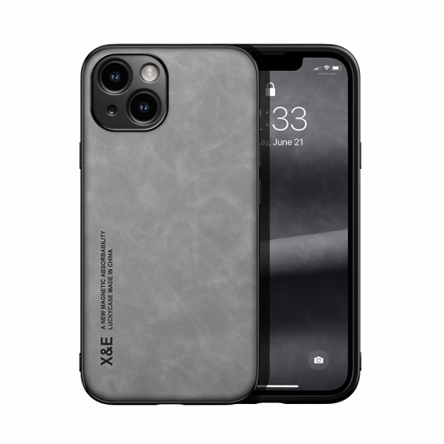 For iPhone 14 Skin Feel Magnetic Leather Back Phone Case(Light Grey)
For iPhone 14 Skin Feel Magnetic Leather Back Phone Case(Light Grey)