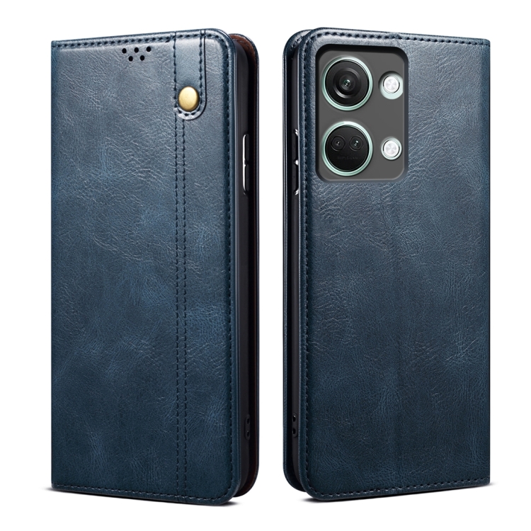 For OnePlus Ace 2V / Nord 3 Oil Wax Crazy Horse Texture Leather Phone Case(Blue)
For OnePlus Ace 2V / Nord 3 Oil Wax Crazy Horse Texture Leather Phone Case(Blue)