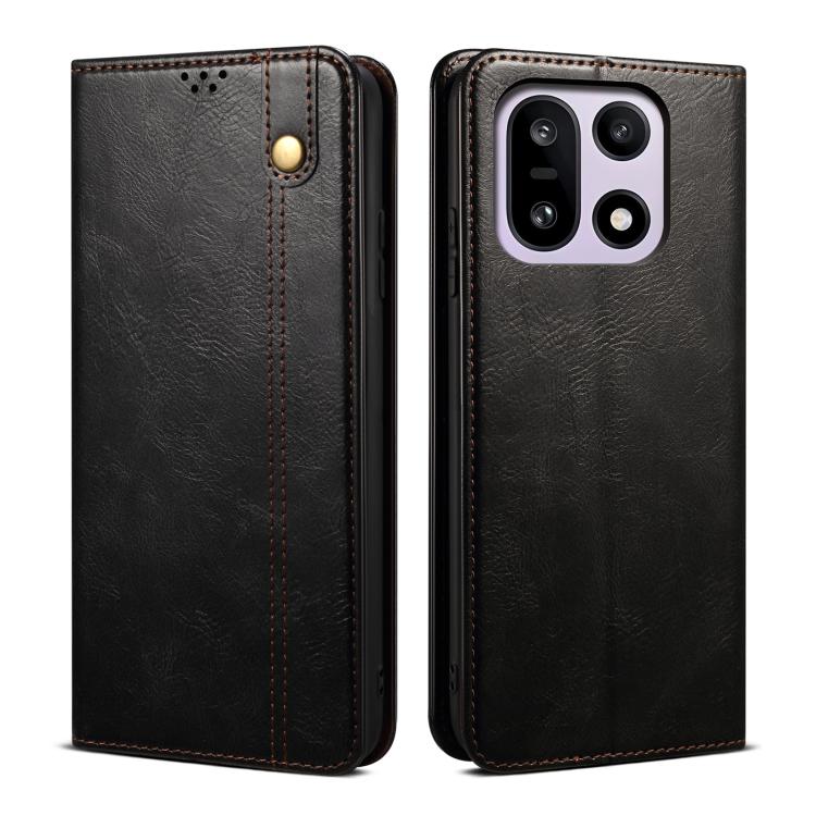 For OnePlus 15 Oil Wax Crazy Horse Texture Leather Phone Case(Black)
For OnePlus 15 Oil Wax Crazy Horse Texture Leather Phone Case(Black)