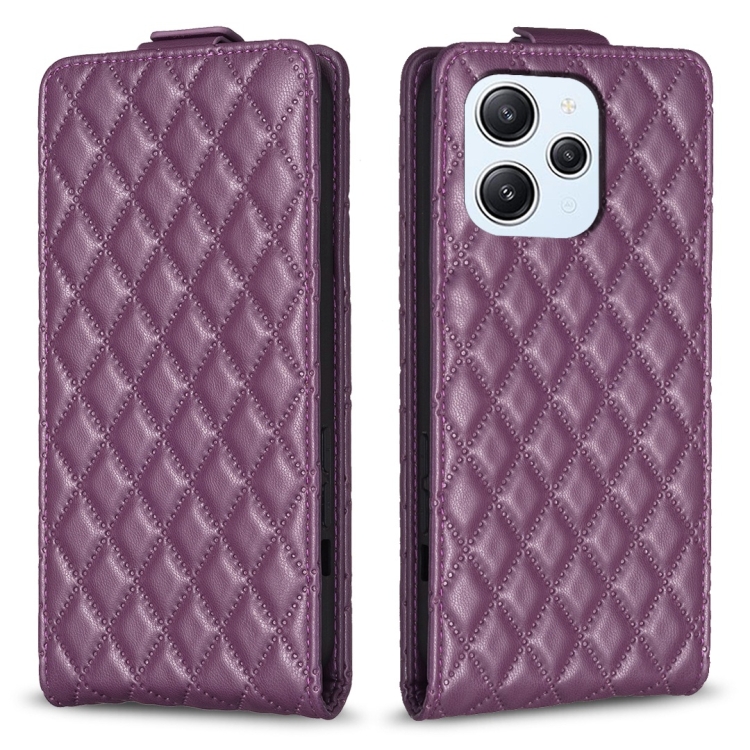 For Xiaomi Redmi 12 Diamond Lattice Vertical Flip Leather Phone Case(Dark Purple)
For Xiaomi Redmi 12 Diamond Lattice Vertical Flip Leather Phone Case(Dark Purple)