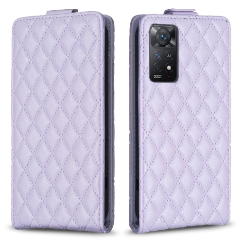 For Redmi Note 11 Pro 5G Global Diamond Lattice Vertical Flip Leather Phone Case(Purple)
For Redmi Note 11 Pro 5G Global Diamond Lattice Vertical Flip Leather Phone Case(Purple)