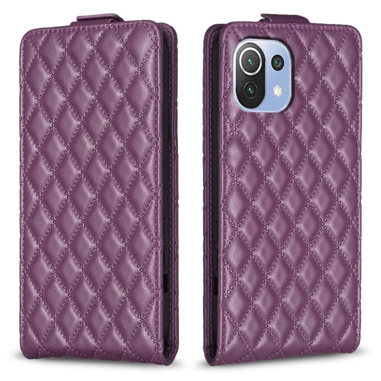 For Xiaomi Mi 11 Lite Diamond Lattice Vertical Flip Leather Phone Case(Dark Purple)
For Xiaomi Mi 11 Lite Diamond Lattice Vertical Flip Leather Phone Case(Dark Purple)