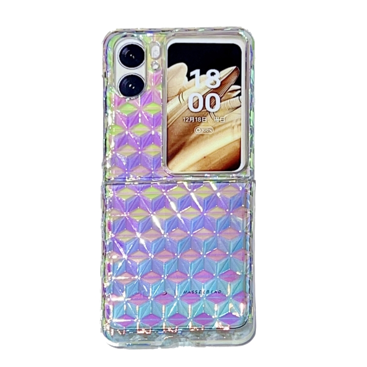 For OPPO Find N2 Flip Colorful Diamond Texture PC Phone Case(Gradient Pink Blue)
For OPPO Find N2 Flip Colorful Diamond Texture PC Phone Case(Gradient Pink Blue)