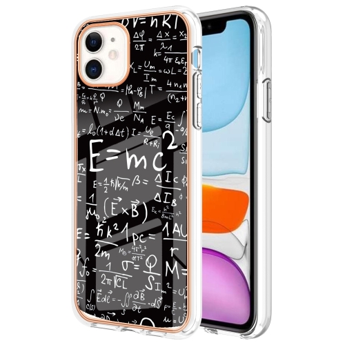 

For iPhone 11 Electroplating Marble Dual-side IMD Phone Case(Equation)