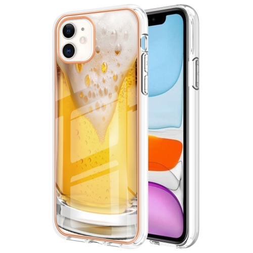 

For iPhone 11 Electroplating Marble Dual-side IMD Phone Case(Draft Beer)