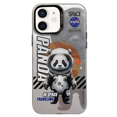 

For iPhone 12 Astronaut Pattern PC Phone Case(Gray Panda)