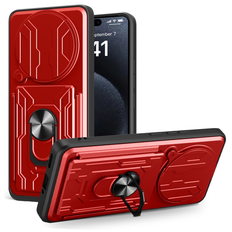 For Redmi Note 14 Pro+ 5G Sliding Camshield TPU+PC Phone Case with Card Slot(Red)
For Redmi Note 14 Pro+ 5G Sliding Camshield TPU+PC Phone Case with Card Slot(Red)