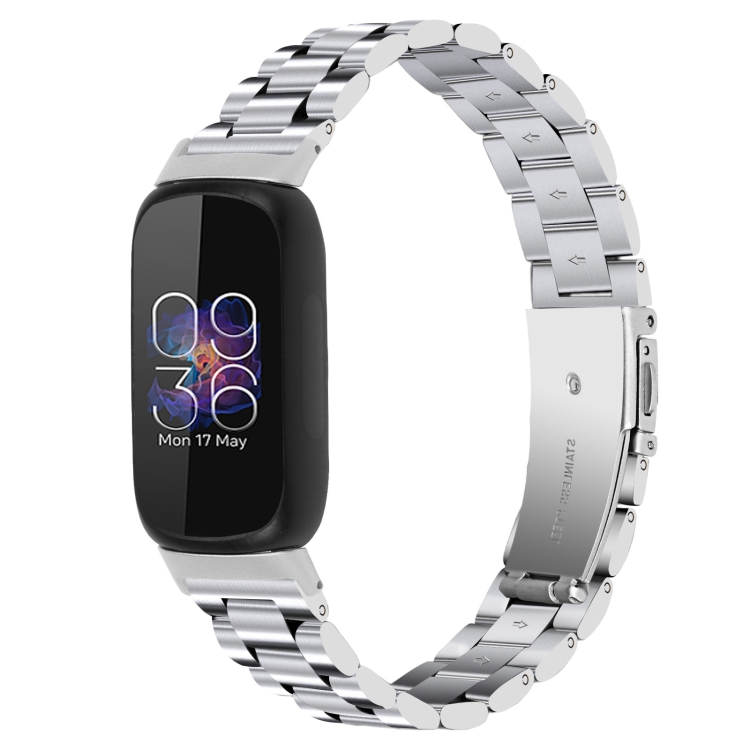 For Fitbit Inspire 3 Three Bead Flat Buckle Stainless Steel Watch Band(Silver)
For Fitbit Inspire 3 Three Bead Flat Buckle Stainless Steel Watch Band(Silver)
