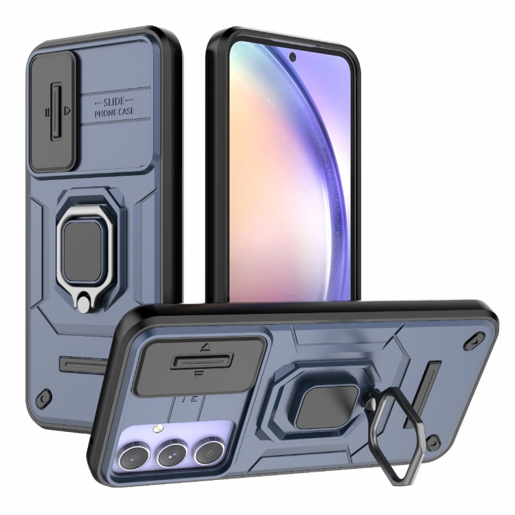 For Samsung Galaxy A54 5G Sliding Camshield TPU + PC Shockproof Phone Case with Holder(Blue)
For Samsung Galaxy A54 5G Sliding Camshield TPU + PC Shockproof Phone Case with Holder(Blue)