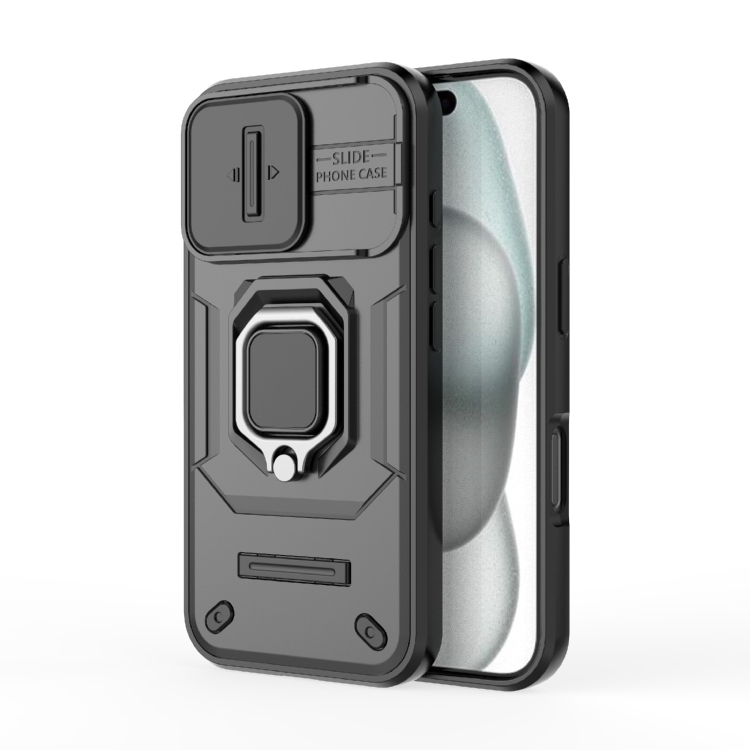 For iPhone 16 Sliding Camshield TPU + PC Shockproof Phone Case with Holder(Black)
For iPhone 16 Sliding Camshield TPU + PC Shockproof Phone Case with Holder(Black)