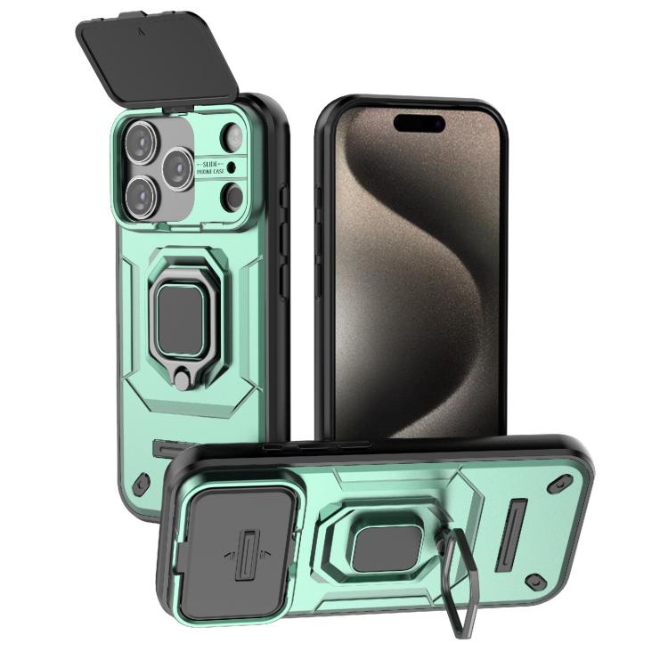 For iPhone 17 Pro Sliding Camshield TPU + PC Shockproof Phone Case with Holder(Green)
For iPhone 17 Pro Sliding Camshield TPU + PC Shockproof Phone Case with Holder(Green)