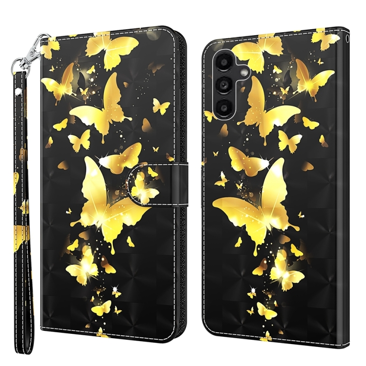 For Samsung Galaxy A15 3D Painting Pattern Flip Leather Phone Case(Gold Butterfly)
For Samsung Galaxy A15 3D Painting Pattern Flip Leather Phone Case(Gold Butterfly)