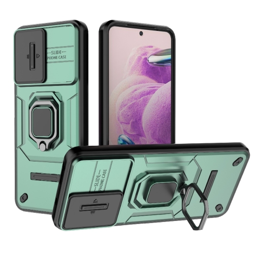 For Xiaomi Redmi Note 12S 4G Global Sliding Camshield TPU + PC Shockproof Phone Case with Holder(Green)
For Xiaomi Redmi Note 12S 4G Global Sliding Camshield TPU + PC Shockproof Phone Case with Holder(Green)