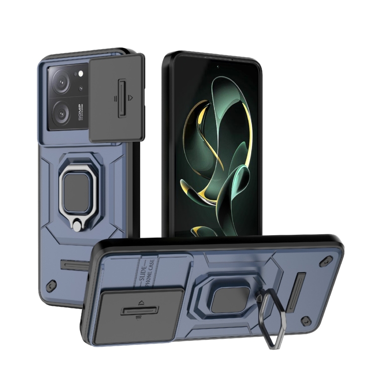 For Xiaomi Redmi K60 Ultra 5G Sliding Camshield TPU + PC Shockproof Phone Case with Holder(Blue)
For Xiaomi Redmi K60 Ultra 5G Sliding Camshield TPU + PC Shockproof Phone Case with Holder(Blue)