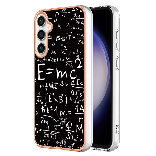 

For Samsung Galaxy S23 FE 5G Electroplating Marble Dual-side IMD Phone Case(Equation)