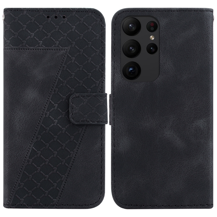 For Samsung Galaxy S23 Ultra 5G Seven-shaped Embossed Leather Phone Case(Black)
For Samsung Galaxy S23 Ultra 5G Seven-shaped Embossed Leather Phone Case(Black)