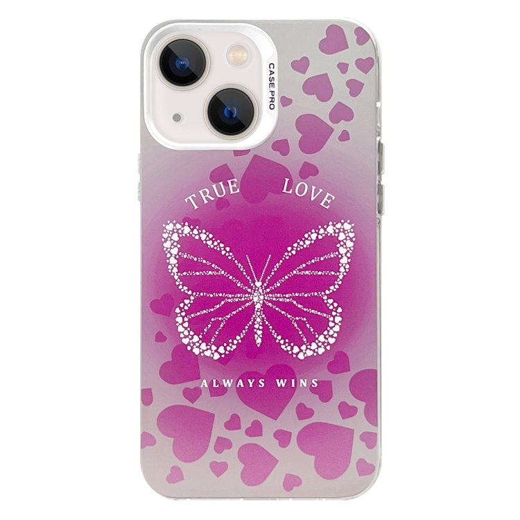 For iPhone 14 Electroplated Silver Series PC Protective Phone Case(Pink Butterfly)
For iPhone 14 Electroplated Silver Series PC Protective Phone Case(Pink Butterfly)